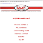 Screen shot of the Mqm Ltd website.
