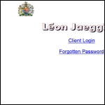 Screen shot of the Leon Jaeggi Group Services Ltd website.