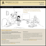 Screen shot of the Regency Software Ltd website.