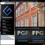 Screen shot of the Grainmarket Properties Ltd website.