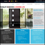 Screen shot of the Ruislip Windows & Doors Ltd website.
