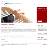 Screen shot of the Comacc Consultancy Ltd website.