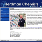 Screen shot of the G.W. Herdman (Chemists) Ltd website.