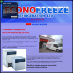 Screen shot of the Econofreeze Refrigeration Ltd website.