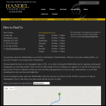 Screen shot of the Handel Pianos Ltd website.