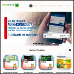 Screen shot of the Ecovale website.