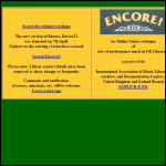Screen shot of the Encore (Midlands) Ltd website.