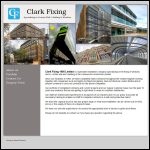 Screen shot of the Clark Fixing (1995) Ltd website.