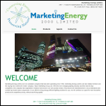 Screen shot of the Energy 2000 Marketing Ltd website.