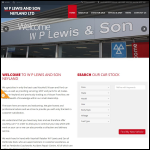 Screen shot of the W P Lewis & Son (Neyland) Ltd website.