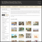 Screen shot of the Sir William Russell Flint Ltd website.