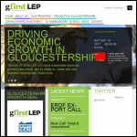 Screen shot of the Gfirst Ltd website.
