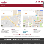 Screen shot of the Management Concepts Ltd website.