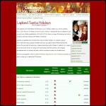 Screen shot of the Santadays Ltd website.