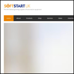Screen shot of the Softstart UK Ltd website.