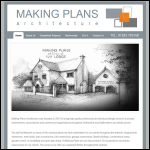 Screen shot of the Making Plans Ltd website.