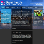 Screen shot of the Tom Swainland & Sons Ltd website.
