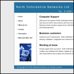 Screen shot of the North Oxfordshire Networks Ltd website.
