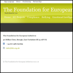 Screen shot of the European Consultancy Services Ltd website.