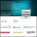 Screen shot of the D.C. Engineering (Wirral) Ltd website.