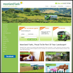 Screen shot of the Moorland Fuels Ltd website.