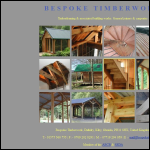 Screen shot of the Bespoke Timber Products Ltd website.