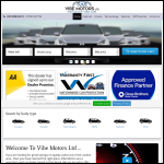 Screen shot of the Vibe Promotions Ltd website.