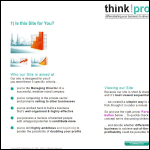 Screen shot of the Think!probe Ltd website.