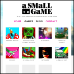 Screen shot of the Small Game Ltd website.