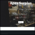 Screen shot of the Apex Electrical & Electronic Services Ltd website.