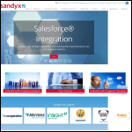 Screen shot of the Sandyx Systems Ltd website.