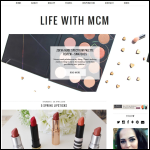 Screen shot of the Life With MCM website.