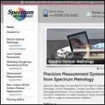 Screen shot of the Spectrum Metrology Ltd website.