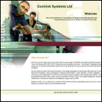 Screen shot of the Comlink Systems Ltd website.