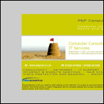 Screen shot of the Pep Computer Services Ltd website.