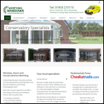 Screen shot of the Worthing Windows (Sussex) Ltd website.