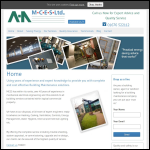 Screen shot of the Mces Ltd website.