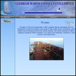 Screen shot of the Leedham Marine Consultants Ltd website.