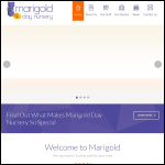 Screen shot of the The Marigold Day Nursery Ltd website.