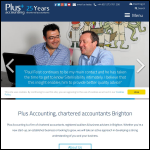 Screen shot of the Accounting Plus Ltd website.