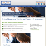 Screen shot of the Project Agency Ltd website.