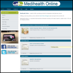 Screen shot of the Medihealth Ltd website.