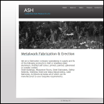 Screen shot of the Ash Construction Products Ltd website.