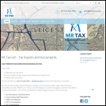 Screen shot of the Mr Tax Ltd website.