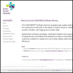 Screen shot of the Answer Software Ltd website.