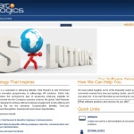 Screen shot of the Strait Logics Ltd website.