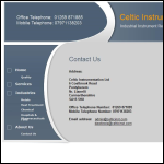 Screen shot of the Celtic Instrumentation Ltd website.