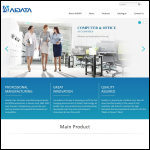 Screen shot of the Aidata Ltd website.