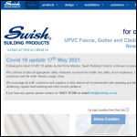 Screen shot of the Swish Building Products Ltd website.