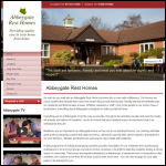 Screen shot of the Abbeygate Rest Homes Ltd website.